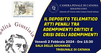 Scopri di più sull'articolo EVENTO: 2 FEBBRAIO INCONTRO SUL DEPOSITO TELEMATICO.